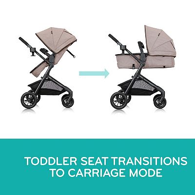 Evenflo Pivot 6-Modes Travel System with LiteMax Infant Car Seat