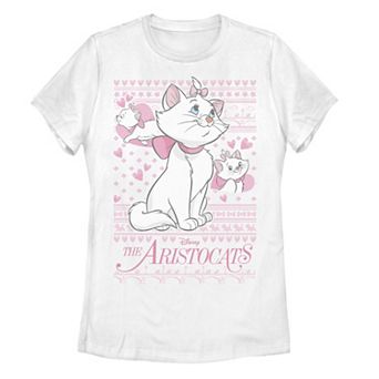 Disney's The Aristocats Marie Juniors' Ugly Christmas Sweater Tee