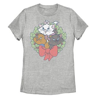 Disney's The Aristocats Juniors' Christmas Wreath Tee