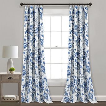 Lush Decor Ivana Floral Window Curtain 2-Pack