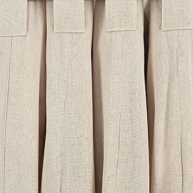 Lush Decor Ruched Waterfall Linen Window Curtain Panel