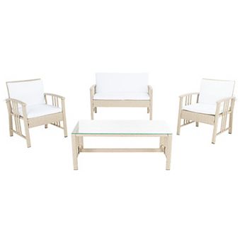 Safavieh Reslor 4 pc Outdoor Living Set