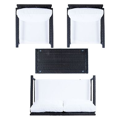 Safavieh Garnen 4-Piece Outdoor Living Set