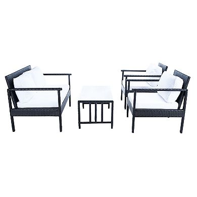 Safavieh Garnen 4-Piece Outdoor Living Set