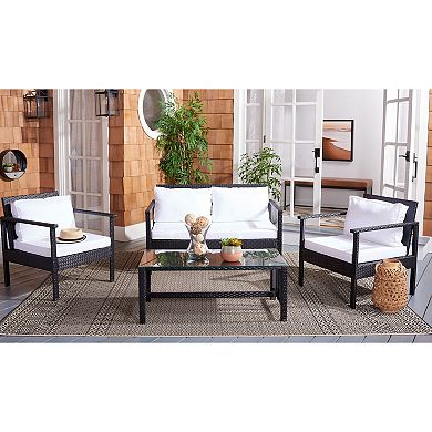 Safavieh Garnen 4-Piece Outdoor Living Set