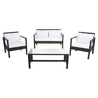 Safavieh Garnen 4 pc Outdoor Living Set