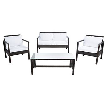 Safavieh Garnen 4 pc Outdoor Living Set