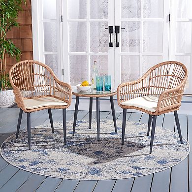 Safavieh Berlen 3-Piece Outdoor Lounger Set