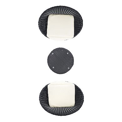 Safavieh Merami 3-Piece Outdoor Lounger Set