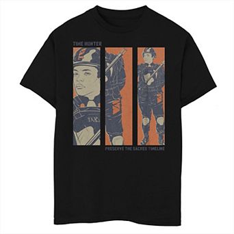 Boys 8-20 Marvel Loki Time Hunter Preserve The Sacred Timeline Panels Tee