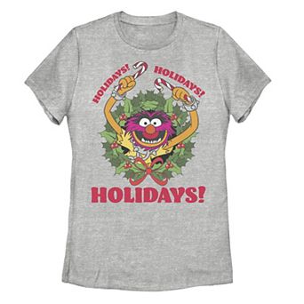 The Muppets Animal Holidays! Holidays! Juniors' Christmas Tee