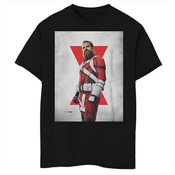 Boys 6-20 Marvel Black Widow Red Guardian Poster Tee