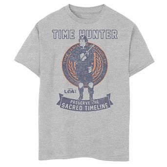 Boys 8-20 Marvel Loki Time Hunter Portrait Crest Tee