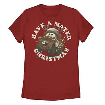 Disney / Pixar's Cars "Have A Mater Christmas" Juniors' Graphic Tee