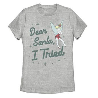 Disney's Peter Pan Juniors' Tinker Bell "Dear Santa I Tried" Christmas Graphic Tee