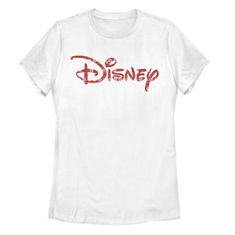 Disney's Christmas Plaid Logo Juniors' Tee