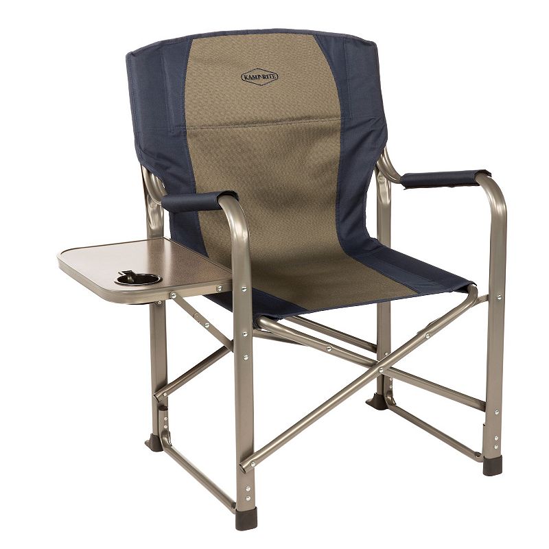 Kamp-Rite Directors Chair with Side Table, Multicolor