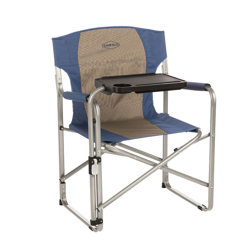 Kamp-Rite Directors Chair with Swivel Tray, Multicolor