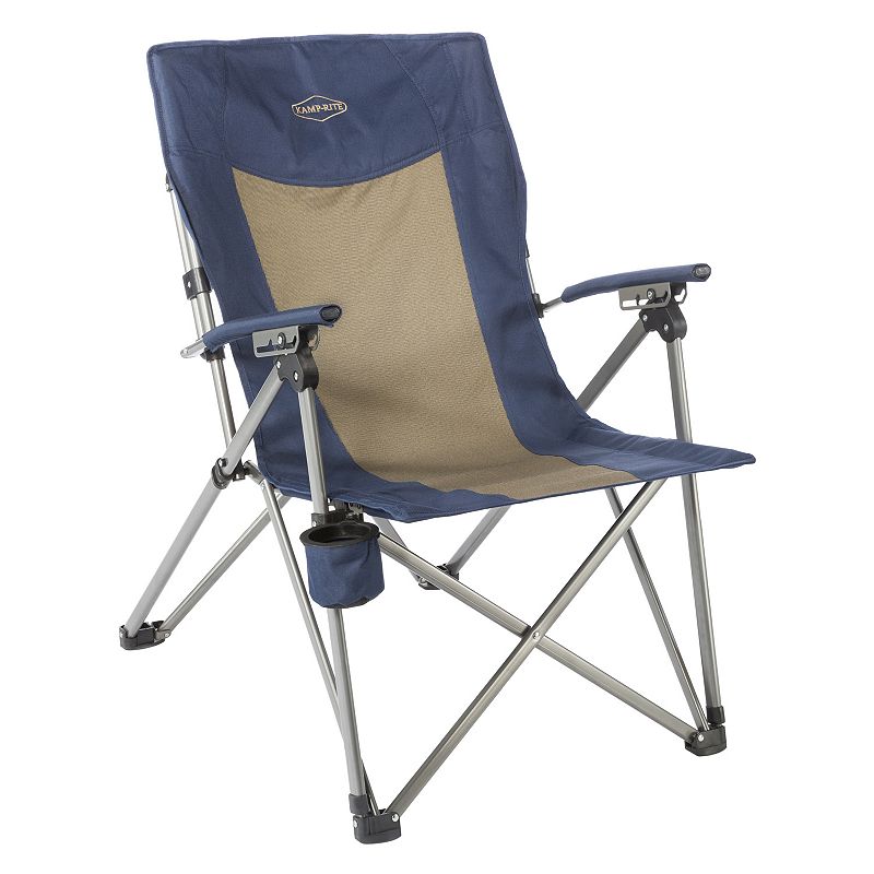 Kamp-Rite 3-Position Hard Arm Reclining Chair, Multicolor