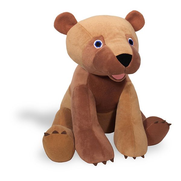 Organic Brown Bear Stuffed Animal, Brown Bear Plush Toy