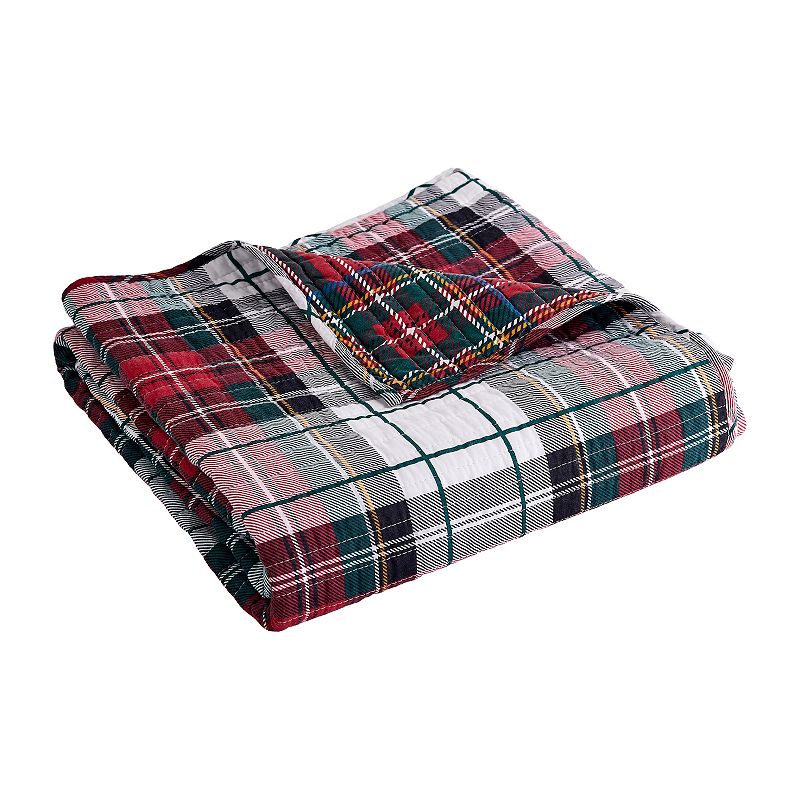 Levtex Home Thatch Home Spencer Plaid Quilted Throw Blanket, Multicolor