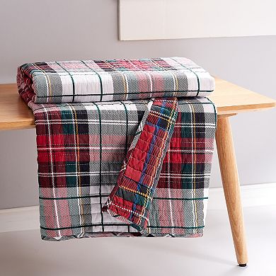 Levtex Home Thatch Home Spencer Plaid Quilted Throw Blanket