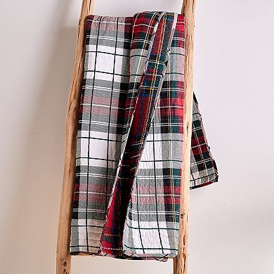 Levtex Home Thatch Home Spencer Plaid Quilted Throw Blanket
