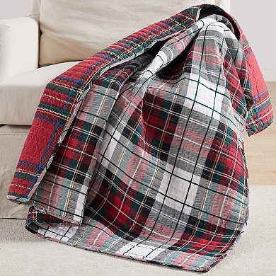 Levtex Home Thatch Home Spencer Plaid Quilted Throw Blanket