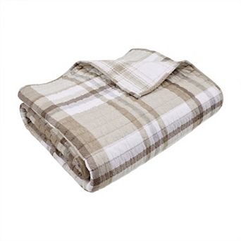 Levtex Home Thatch Home Spencer Plaid Quilted Throw Blanket