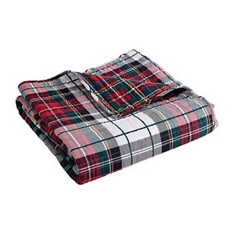 Levtex Home Thatch Home Spencer Plaid Quilted Throw Blanket