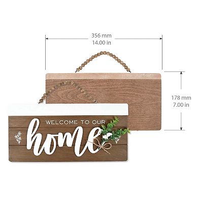 New View Welcome Home Bead Wall Decor