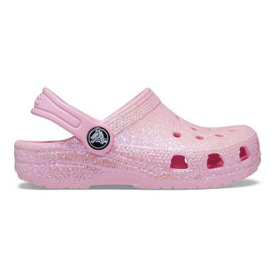 Crocs Classic Glitter Toddler Girls' Clogs