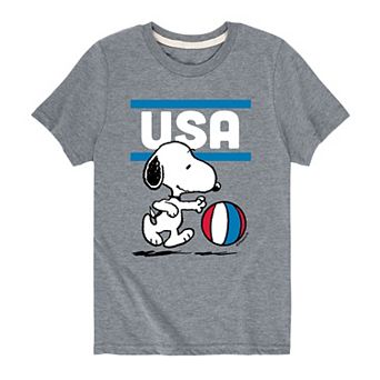 Boys 8-20 Peanuts USA Basketball Graphic Tee
