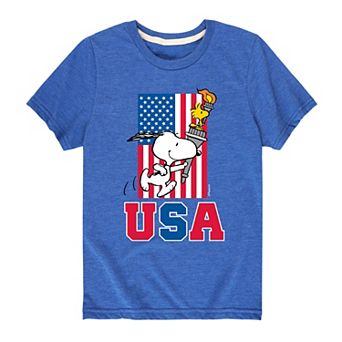 Boys 8-20 Peanuts USA Torch Graphic Tee