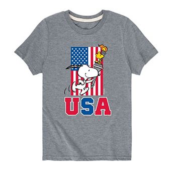 Boys 8-20 Peanuts USA Torch Graphic Tee