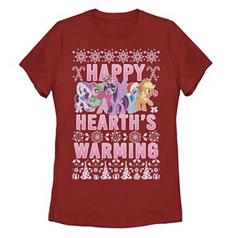 Juniors' My Little Pony Christmas Happy Hearth's Warming Graphic Tee