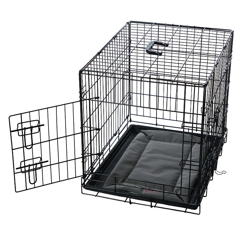 K&H Mothers Heartbeat Puppy Crate Pad - Water-Resistant, Grey, Medium