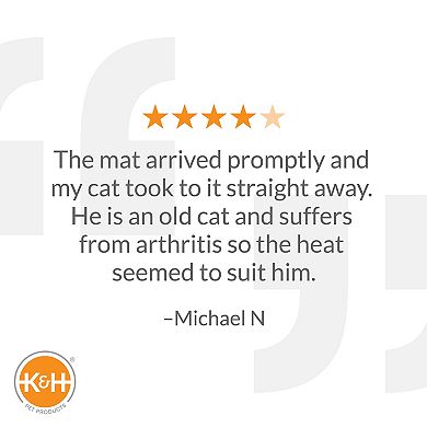 K&H Pet Thermo-Kitty Easy Clean Mat