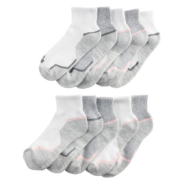 Women's Tek Gear 10Pack Geometric Quarter Socks