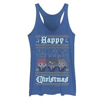 Juniors' Harry Potter Happy Christmas Chibi Ugly Sweater Tank Top