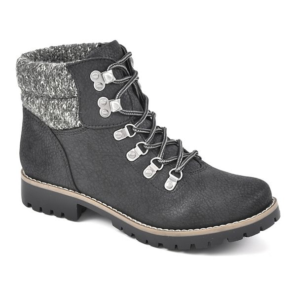 white mountain lace up boots