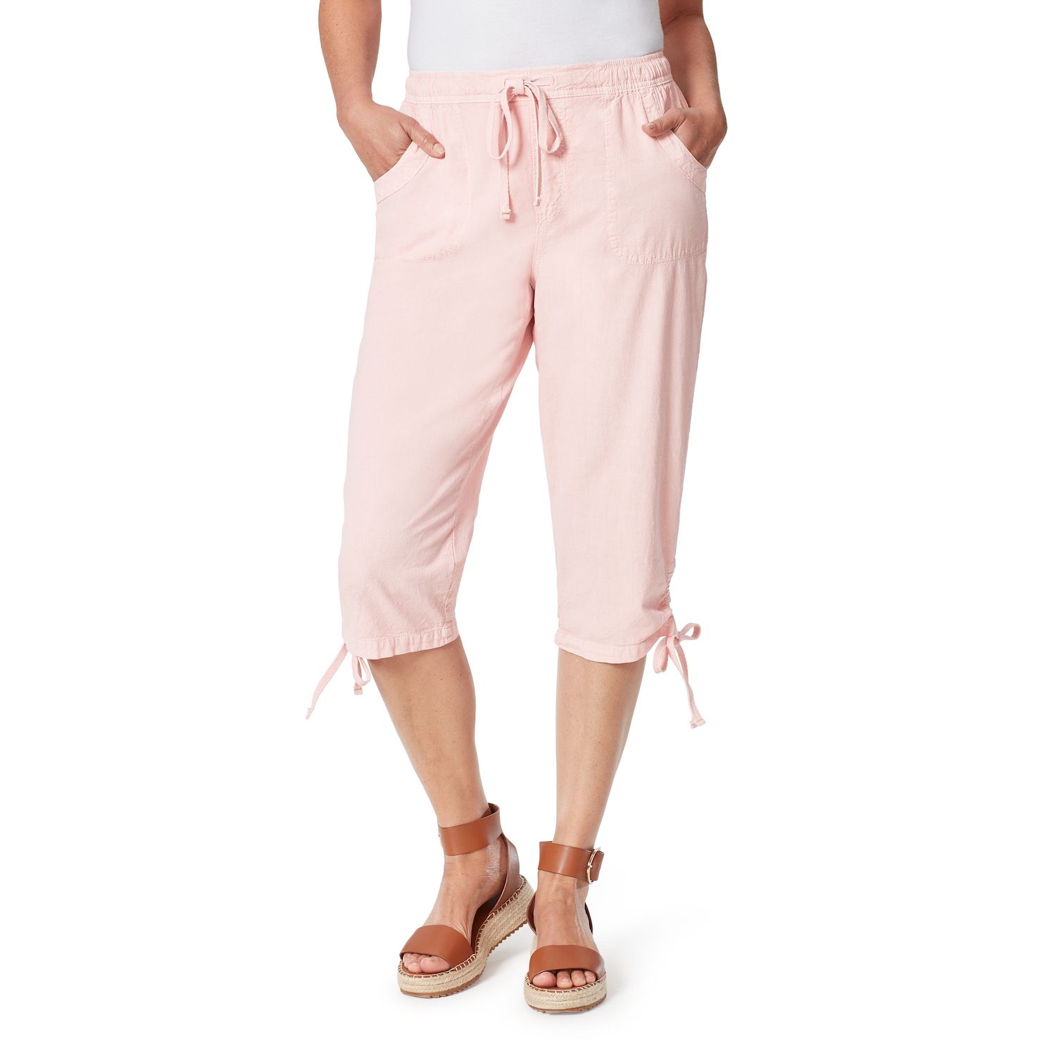 Gloria Vanderbilt Women's Genna Drawstring Side Tie Capri
