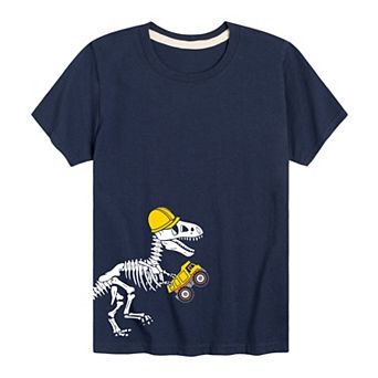 Boy 8-20 Construction Dino Graphic Tee