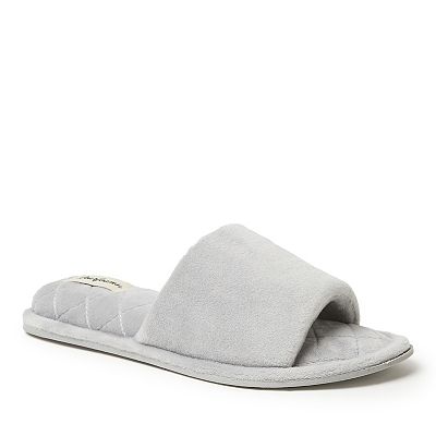Open Toe Dearfoam Slippers For Nurses Dearfoams Beatrice Velour