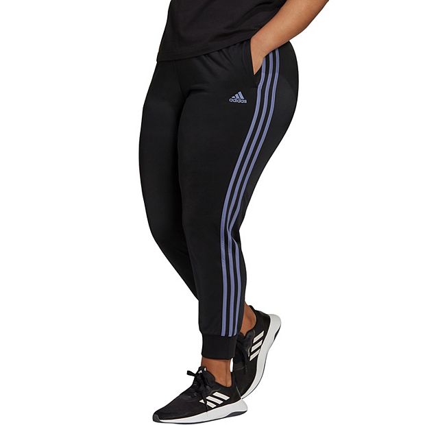 Plus Size 3-Stripe Tricot Track Pants