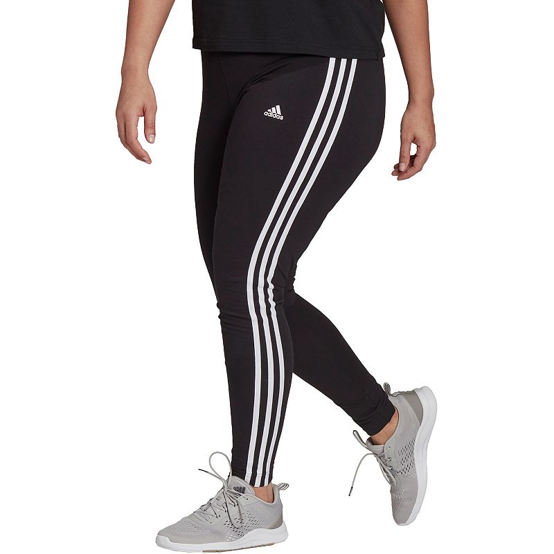 34100593 Plus Size adidas Essential 3-Stripe Leggings, Wome sku 34100593