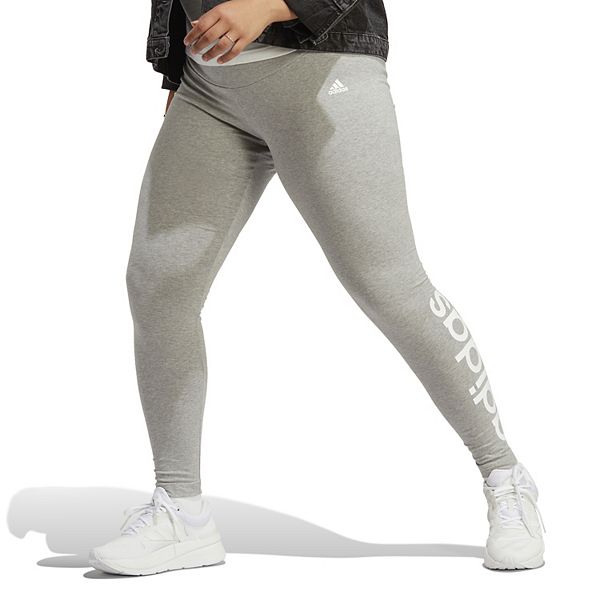 Plus Size adidas Essential 3 Stripe Leggings