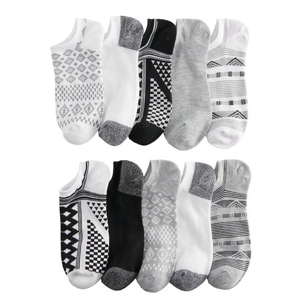 Women's Sonoma Goods For Life® 10Pack Geometric NoShow Socks