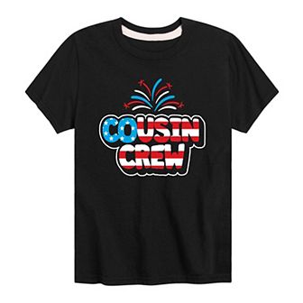 Boys 8-20 Cousin Crew Patriotic Graphic Tee
