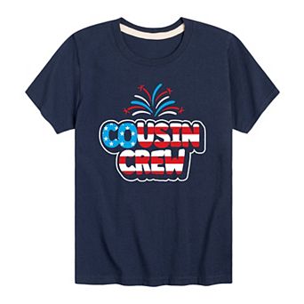 Boys 8-20 Cousin Crew Patriotic Graphic Tee
